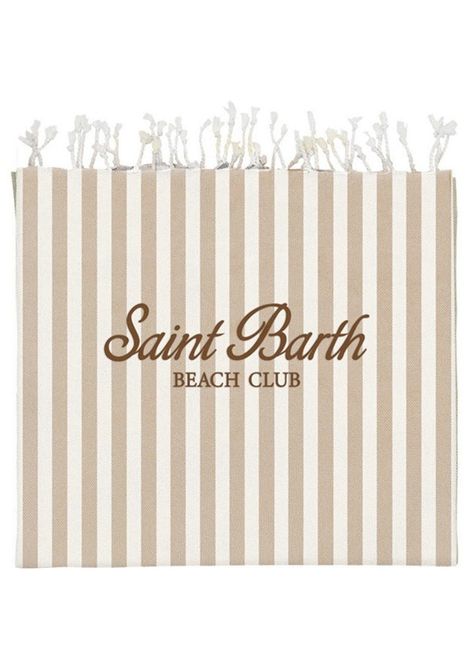 Telo MC2 Saint Barth donna FOUTASLIGHTN02028H11 beige a righe MC2 SAINT BARTH | Teli mare | FOUTASLIGHTN02028H11